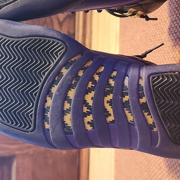 Air Jordan Field 12 Black and Purple Size 9.5 - Picture 12 of 13